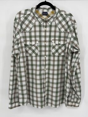 Patagonia Plaid Button Front Shirt Long Sleeve Organic Cotton Outdoor Hiking XL?